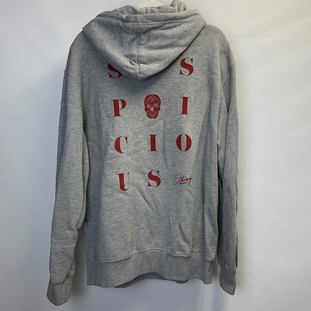 Suspicious Antwerp ‘The Playground’ Skull Hoodie Size XXL